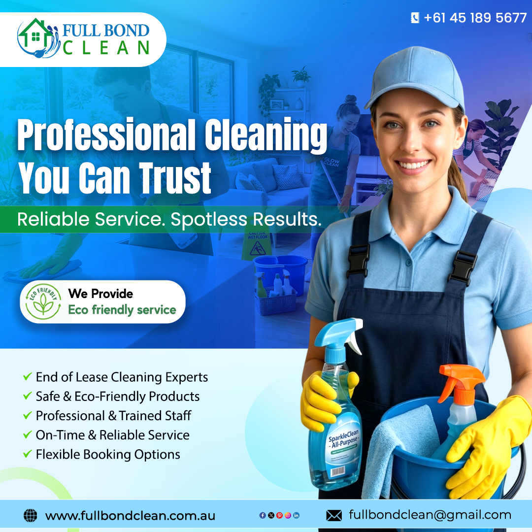 FullBondClean's tweet photo. Experience professional cleaning you can trust with Full Bond Clean 🧼✨

Our expert team delivers reliable, eco-friendly cleaning services to ensure your space looks spotless.

📞 Call us now: +61 475 896 677
🌐 Visit: https://t.co/0TMuzZuuWt
📩 Email: fullbondclean@gmail.com https://t.co/tpqRcUoYhJ