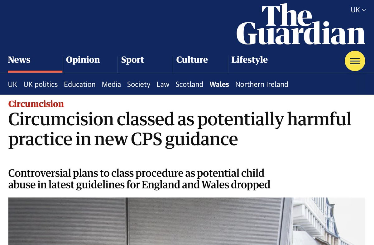 BAD NEWS

After 'objections from Jewish and Muslim groups', the CPS has dropped plans to classify circumcision as 'potential child abuse', and to instead class it as 'potentially harmful'.

I invite anyone who thinks its 'potentially harmful' to watch a circumcision video online.