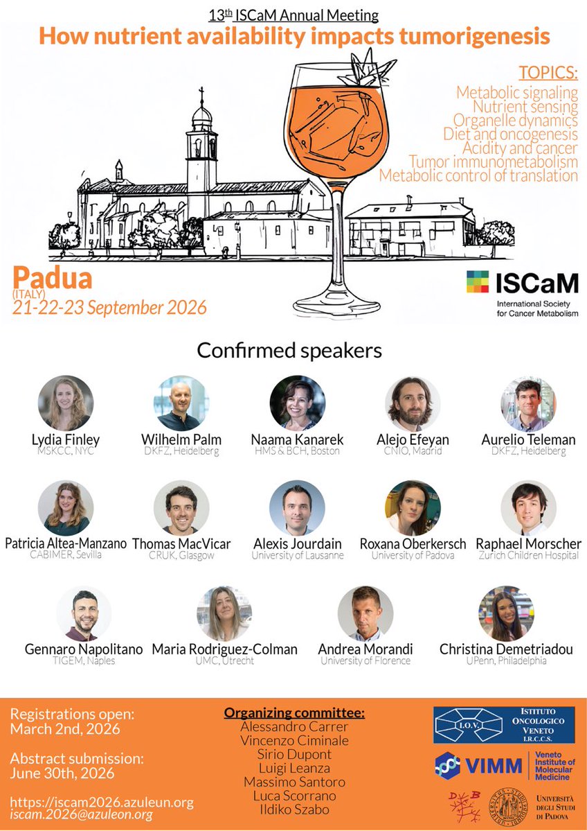 ISCaM -International Society for Cancer Metabolism tweet media