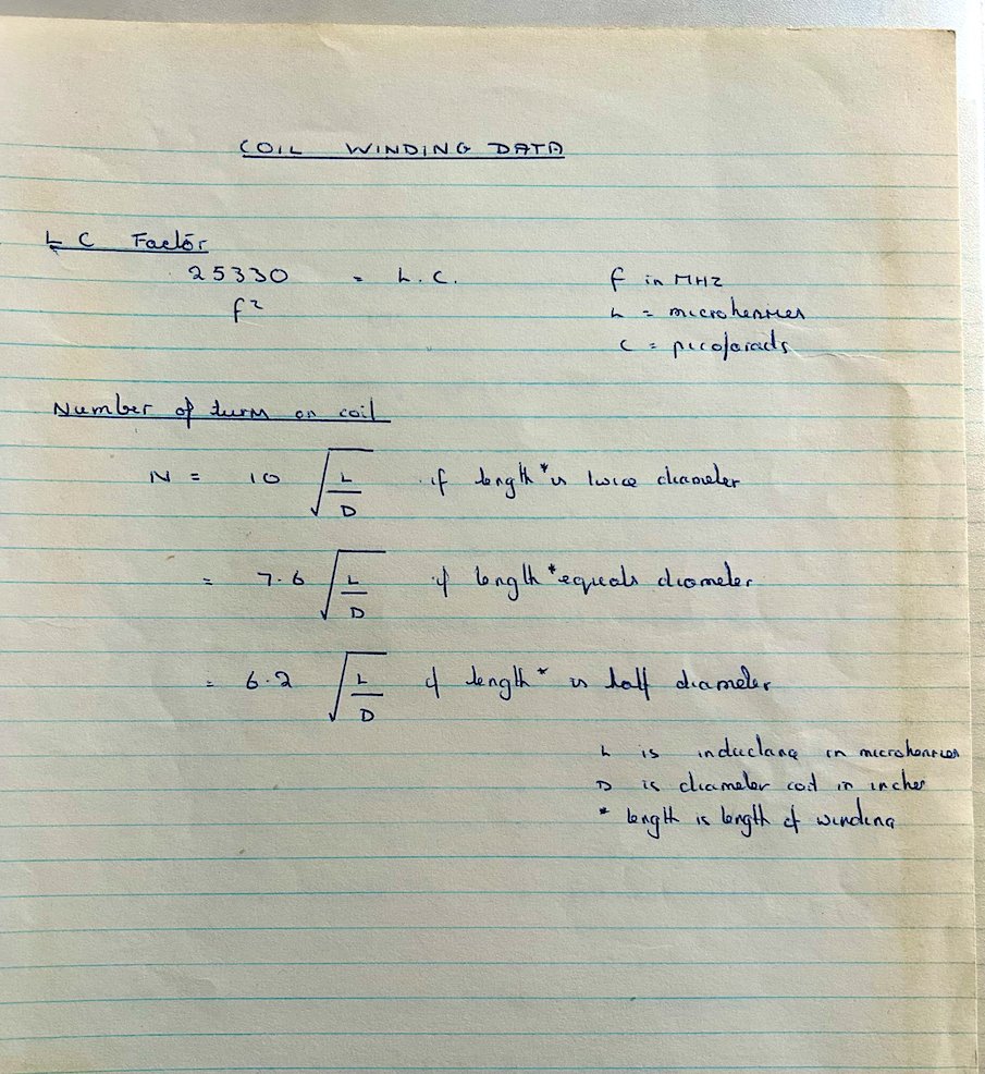 I was doing some sorting out and I came across the old file on which I ...