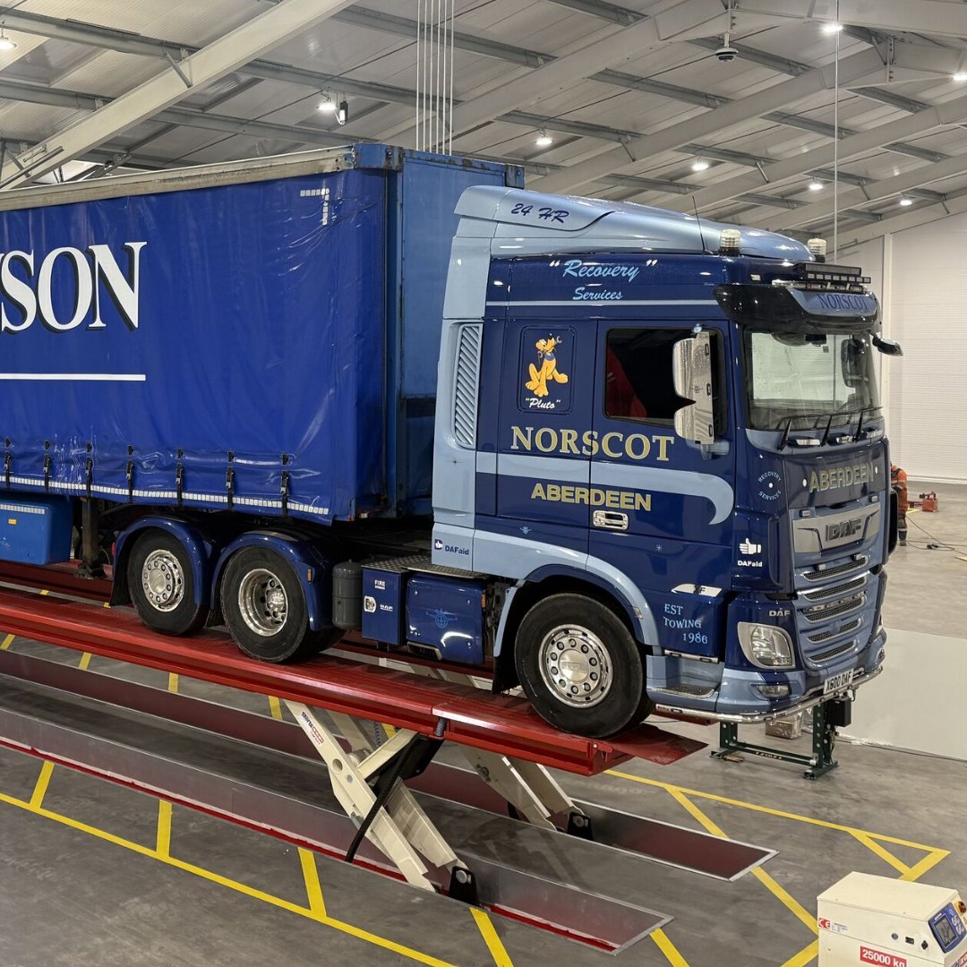 DAFTrucksUK's tweet photo. Norscot Truck & Van are back in their Bridge of Don workshop after last year’s fire. 🎉
Thanks to the whole team for keeping customers supported throughout a tough period and getting the site fully operational again.
#Congrats #Norscot #Scotland #DAFTrucks https://t.co/gkYqCC5yjW