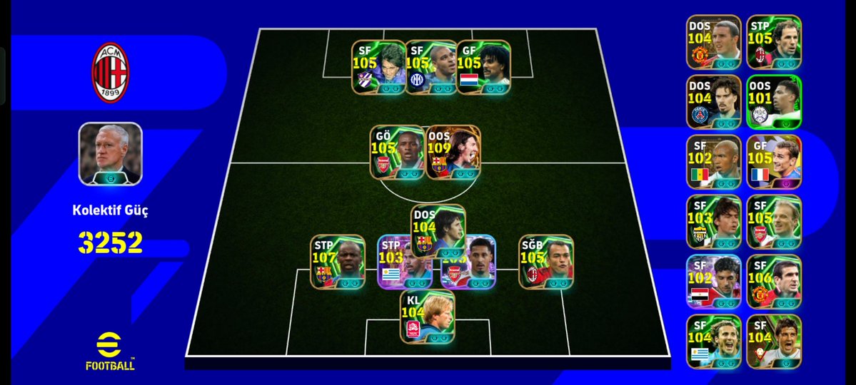 Evet beyler geldik malum soruya bu hesap benim yan hesap 4k coin var birikmiş. Rumme paketine mi dalayım Rumme ve Alverez. 
Yoksa 130 top kalan del piero paketine mi devam edeyim. Ya da Eto mu bekleyeyim?

<a href="/ZahafcPes/">zahafc</a> <a href="/eFootbalContext/">eFootball Context🎮</a> <a href="/Ef_Grkartal/">eFootball Grkartal</a>