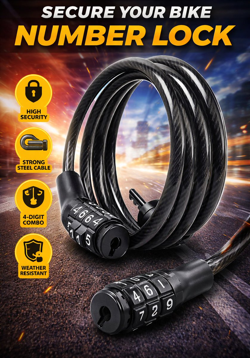 Trendy_store1's tweet image. Keep your motorcycle safe with our Number Lock Security System 🔐

Strong protection. Easy combination. Reliable security.
 Order Now - generox.in
#BikeSecurity #MotorcycleLock #BikeAccessories