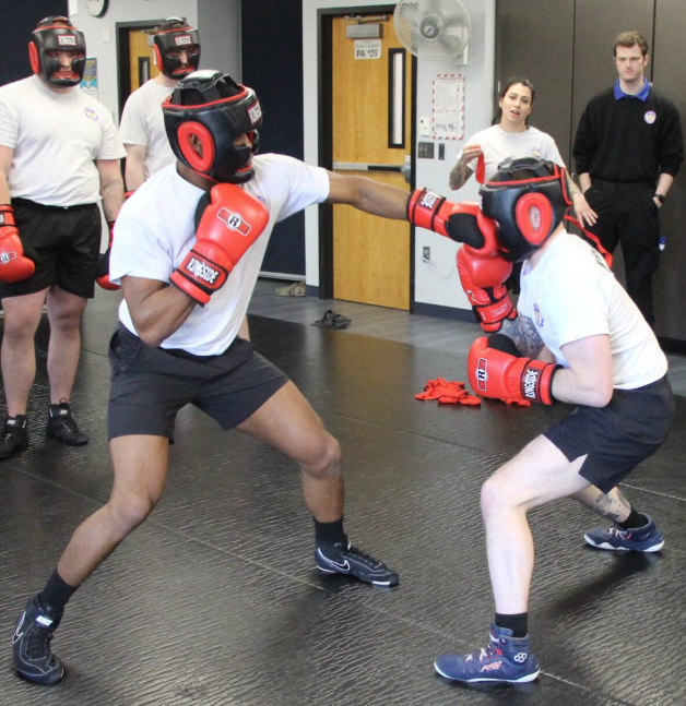 Jcrpastaff's tweet photo. Class 147: Blue Squad – Week 5

Today recruits took part in one-minute sparring rounds during Defensive Tactics training, focusing on proper footwork and how to throw and defend punches🥊

The training also builds the toughness and confidence needed to take a hit and keep going. https://t.co/2FiEsYVK8t