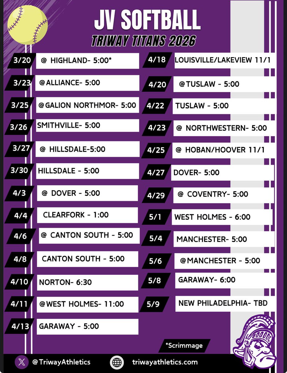 Triway Softball tweet media