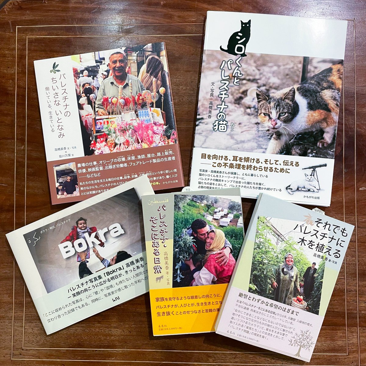 高橋美香さんのトークイベント「シロくんとパレスチナの猫」が1週間後になりました。
美香さんは昨年末から先月半ばまで中東に滞在していました。今回のトークでも、たくさんの写真とともに遠く離れたパレスチナとわたし達をつないでくれるお話が聞けると思います。お申し込みをお待ちしています。