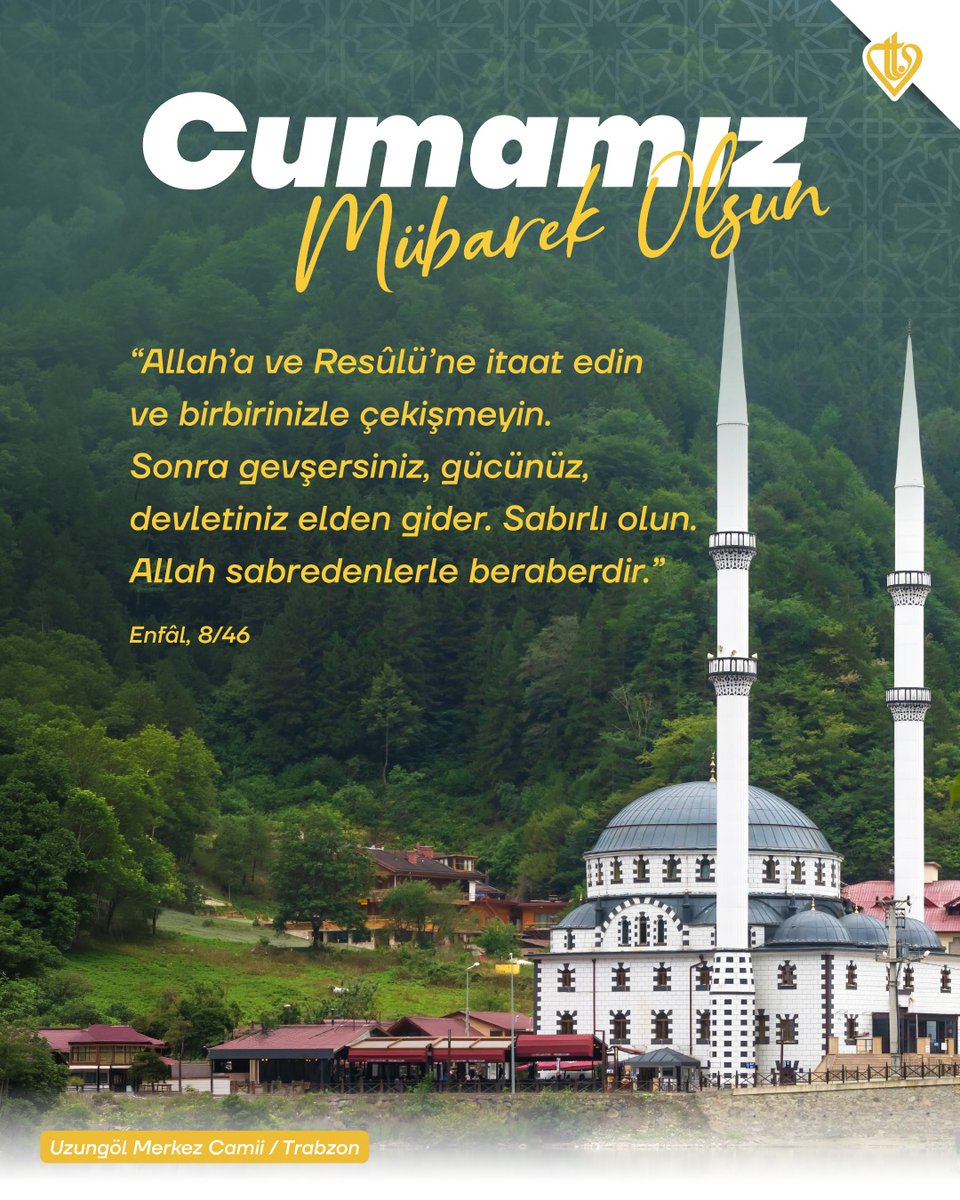 DiyanetVakfi's tweet photo. Allah'ın Selamı Rahmeti, Bereketi üzerimize olsun!

Cumamız Mübarek Olsun | #HayırlıCumalar https://t.co/TksfCN7aaA