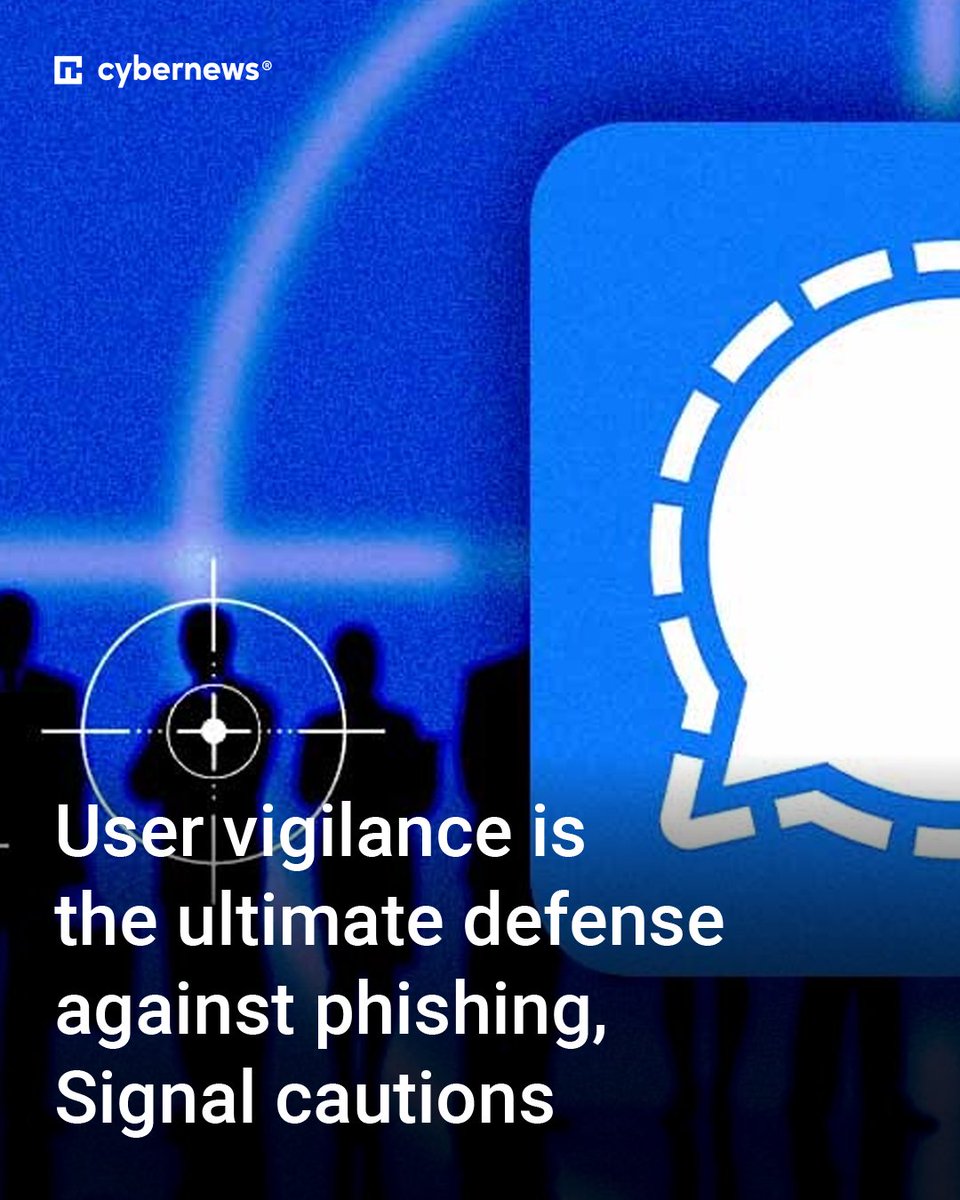 Cybernews's tweet image. Users of chat applications like Signal should be cautious when they receive a message from someone they don’t know. More:

#Signal #message