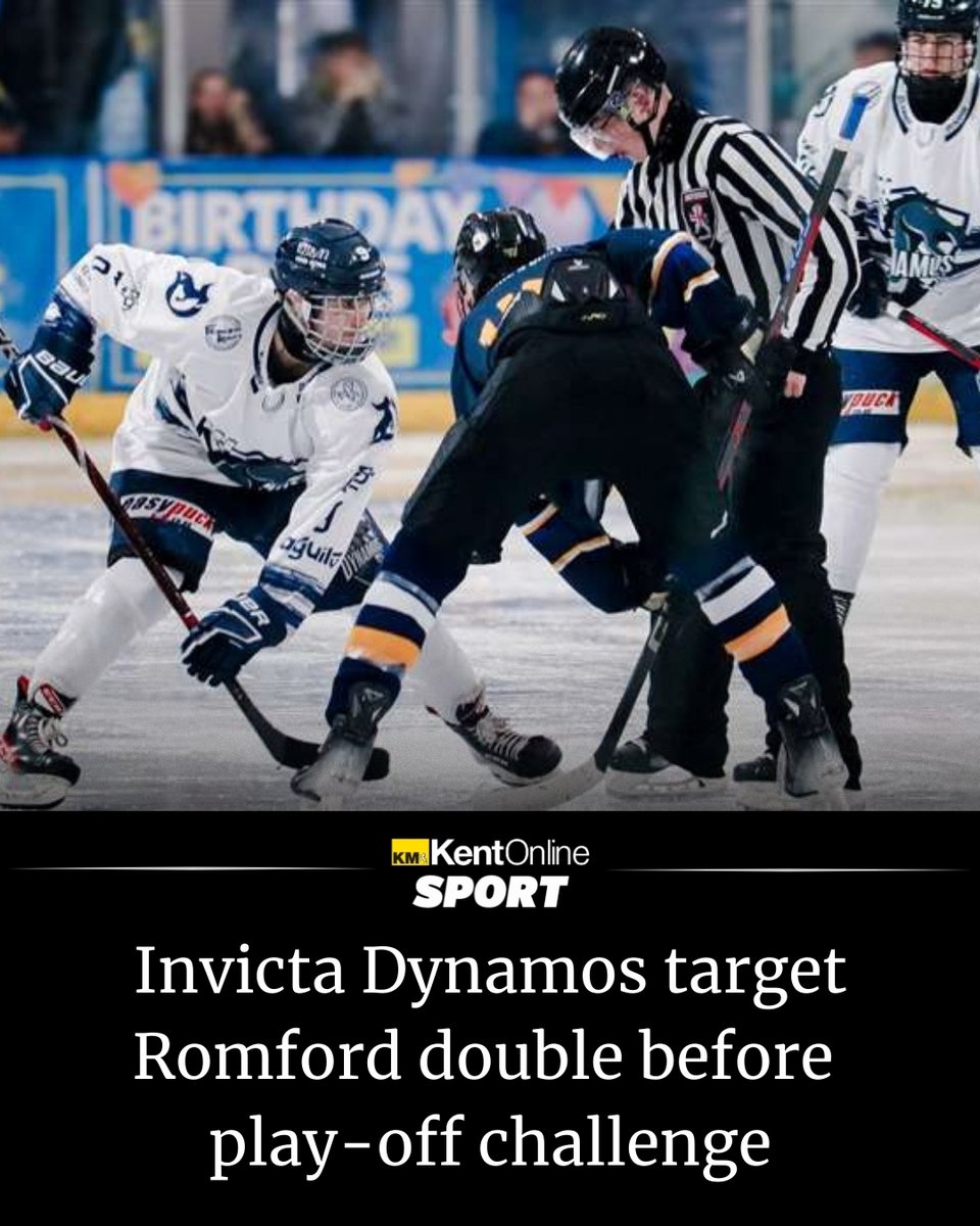 KentOnlineSport's tweet photo. 🏒 @InvictaDynamos are aiming to end their regular season on a high before the focus shifts to the play-offs…
Preview: https://t.co/bC1xBT5vhX https://t.co/In6ceSjnmm