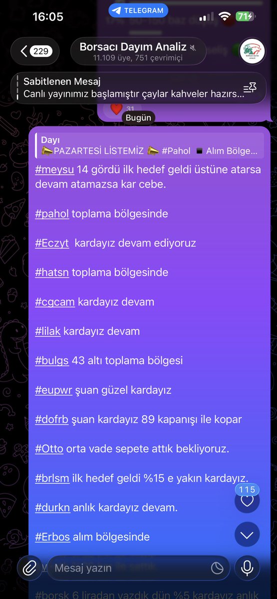 Borsaci_Dayim's tweet photo. Pazartesi endeks düşerken biz alış tarafındaydık. 

Öğleden sonra güzel bir liste hazırlayıp diplerden giriş yaptık . 

Çok şükür şu an kaymagını yiyoruz bir çok hissemizde %10 %20 %30 kardayız . 

Bu iş böyle yapılır dostlar 👋💪🏻🤲🏻 

Dayı borsasına hoşgeldiniz 😎 

#bist100 #xu100 #endeks