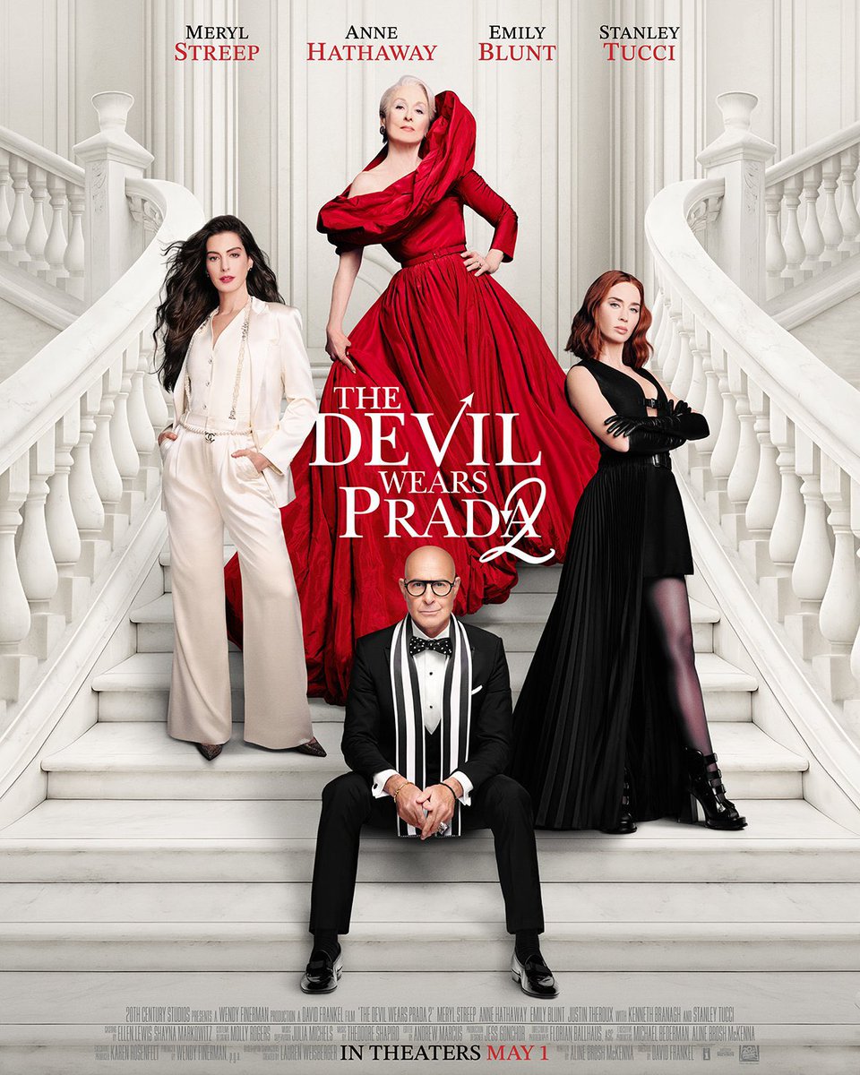 New poster for ‘THE DEVIL WEARS PRADA 2’ has been released.

In theaters May 1.