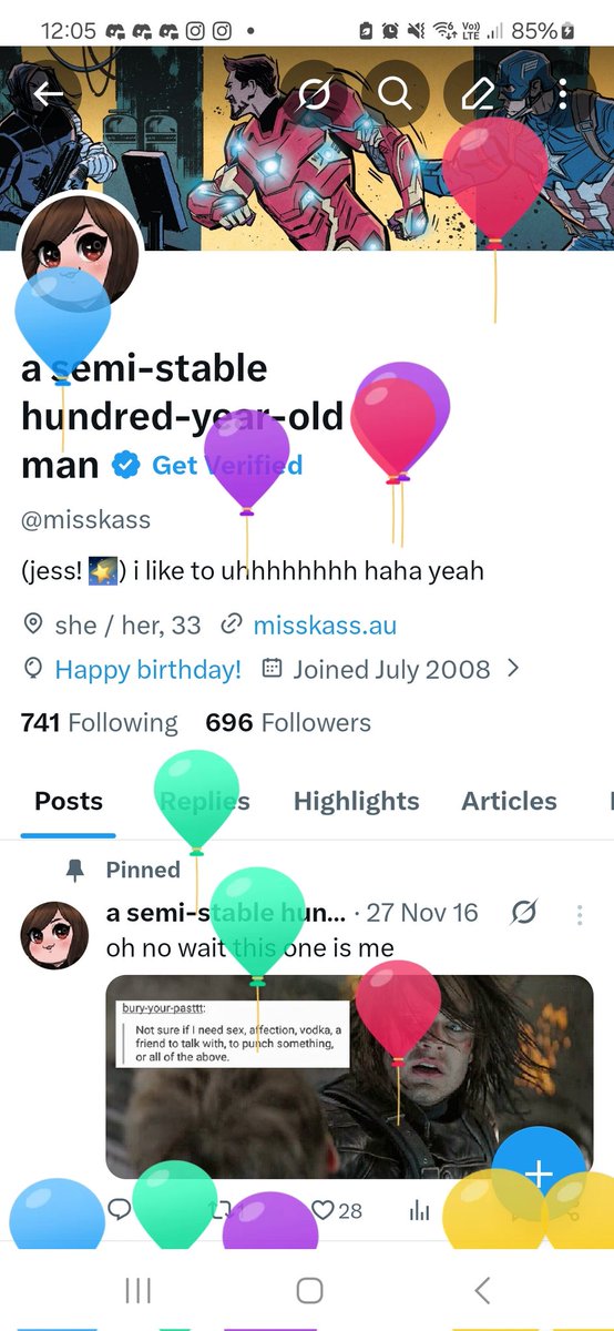 a semi-stable hundred-year-old man tweet media