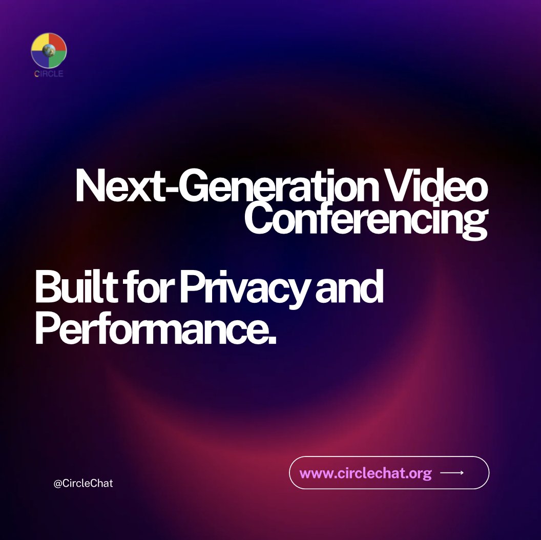 Circle__AI's tweet photo. CircleChat — Smart, Secure, and Made in India Video Conferencing.
Redefining how people connect with secure infrastructure, powerful performance, and seamless collaboration.
The future of communication starts here.
#CircleChat #SecureTech #MadeInIndia #DigitalInnovation https://t.co/d4bRDaIP52