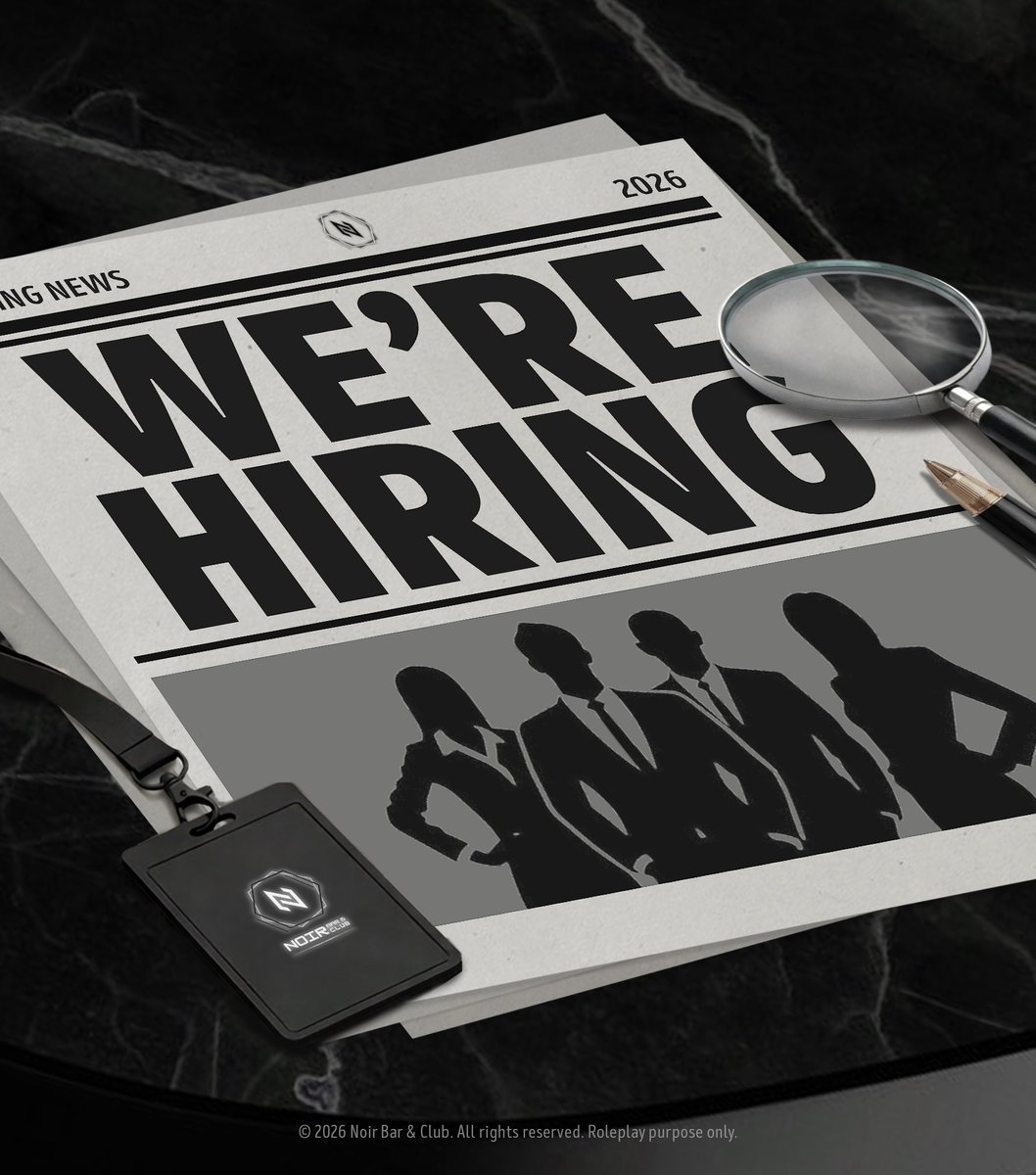 Noir Office. HIRING STAFF tweet media