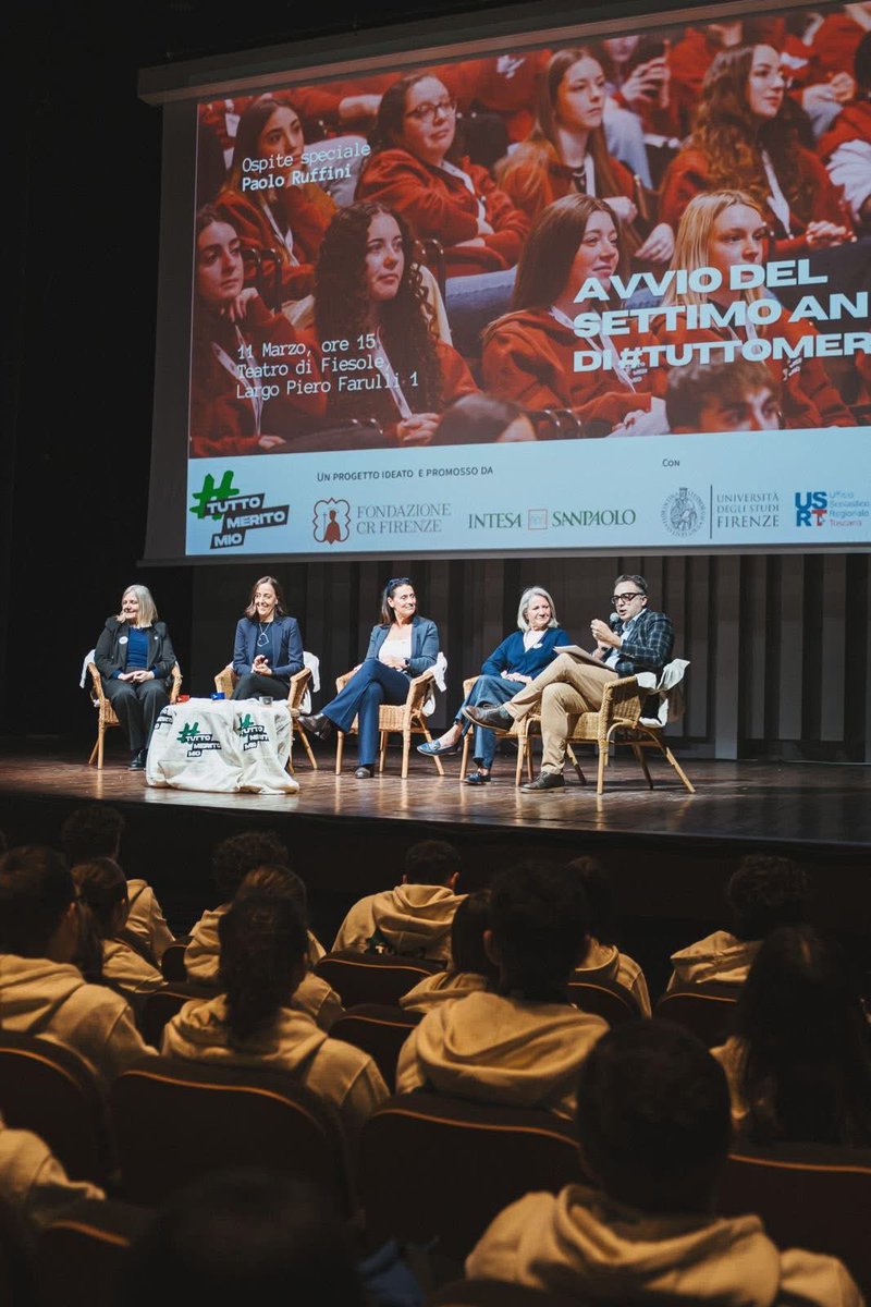 criscaletti's tweet photo. #12marzo

Ieri al Teatro di #Fiesole presentata la 7ª edizione di #TuttoMeritoMio

Il programma di Fondazione CR Firenze e Intesa Sanpaolo che sostiene gli studenti meritevoli con borse, tutoraggio e opportunità di crescita

Investire nello studio significa investire nel #futuro https://t.co/FEWkvfJsRc