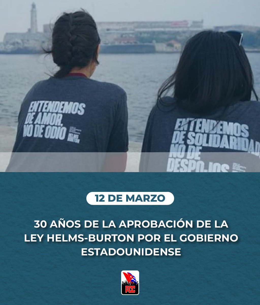 Con el propósito de asfixiar a la economía cubana y aumentar las carencias de la población, la Ley Helms-Burton ha trascendido como un mecanismo a través del cual el gobierno estadounidense ejerce ilegales y brutales presiones, no solo contra #Cuba, sino también contra gobiernos