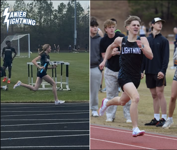 LCA_Christian's tweet photo. Elliana Clark and Josiah Dolan set new school records in Commerce Tuesday night. Elliana goes 27.77 in the 200m and Josiah sub ten at 9:59 in the 2-mile! Congratulations! @LCA_Track_Field #WeAreLCA #trueblue @gtimessports @WDUNSports @TeamGlorySports @Hall_Schools https://t.co/EjKYh2fS8c