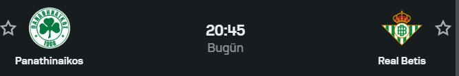 Panathinaikos 🆚 Real Betis: Atina’da Gol Sesleri! 🇬🇷🇪🇸

📊 İstatistiğin Gücü:🔥 Panathinaikos’un son 10 maçının 8’inde KG VAR oldu! (%80 seri) 
🚀 Yoncalar son maçında 4 golle gövde gösterisi yaptı. 🛡️ Real Betis son 10 maçın 7’sinde kalesini gole kapatamadı.
💡 Analiz:
