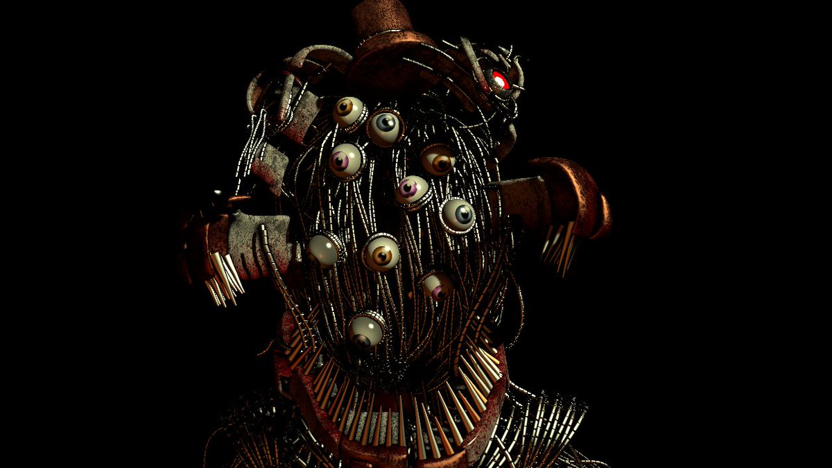 RealTorres15's tweet photo. Molten Freddy model update!
I put a shit ton of random eyes under his mask for no reason https://t.co/LS0NBIUES4