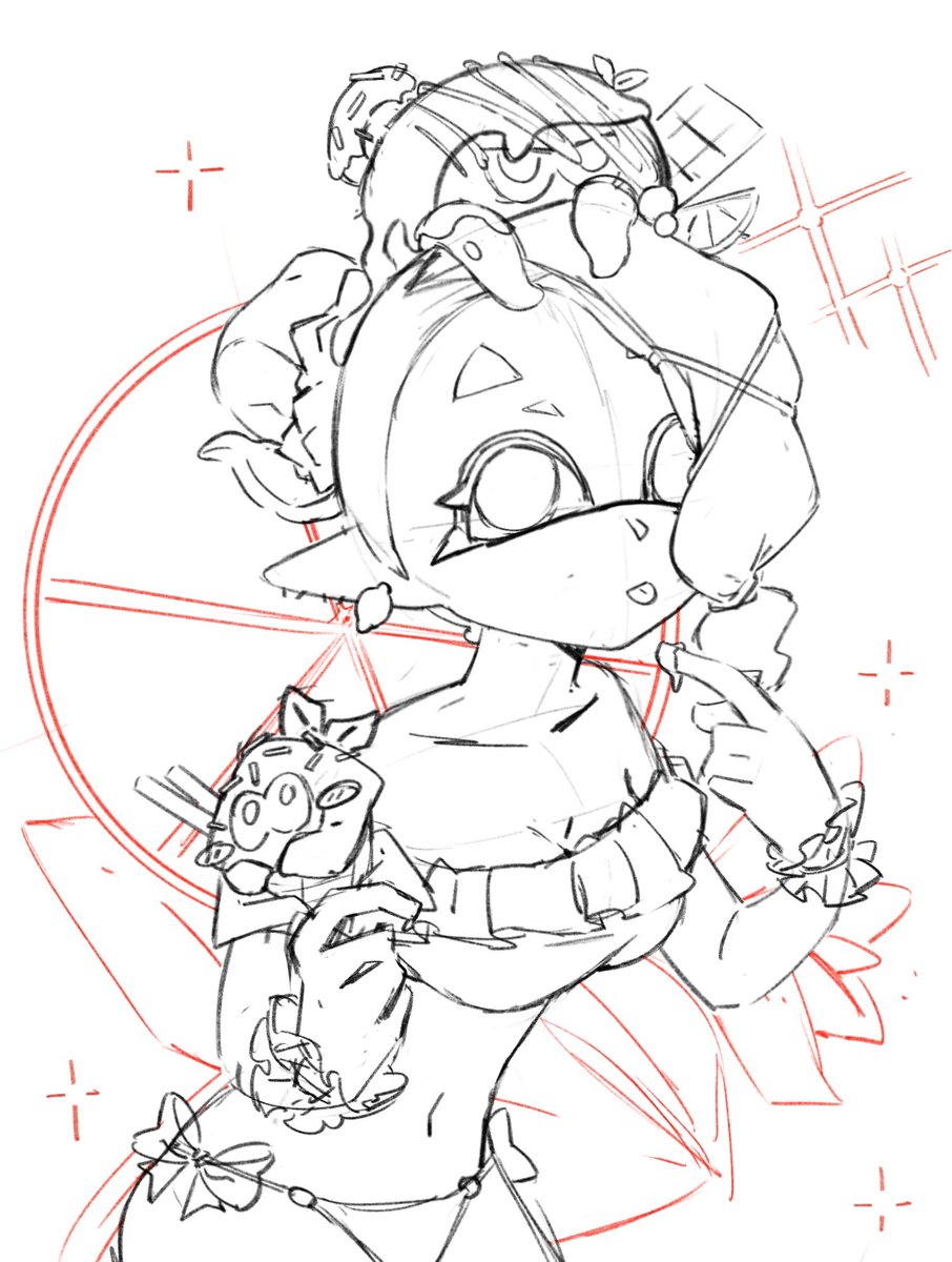 泳衣！冰激凌！曼曼！
#splatoon3