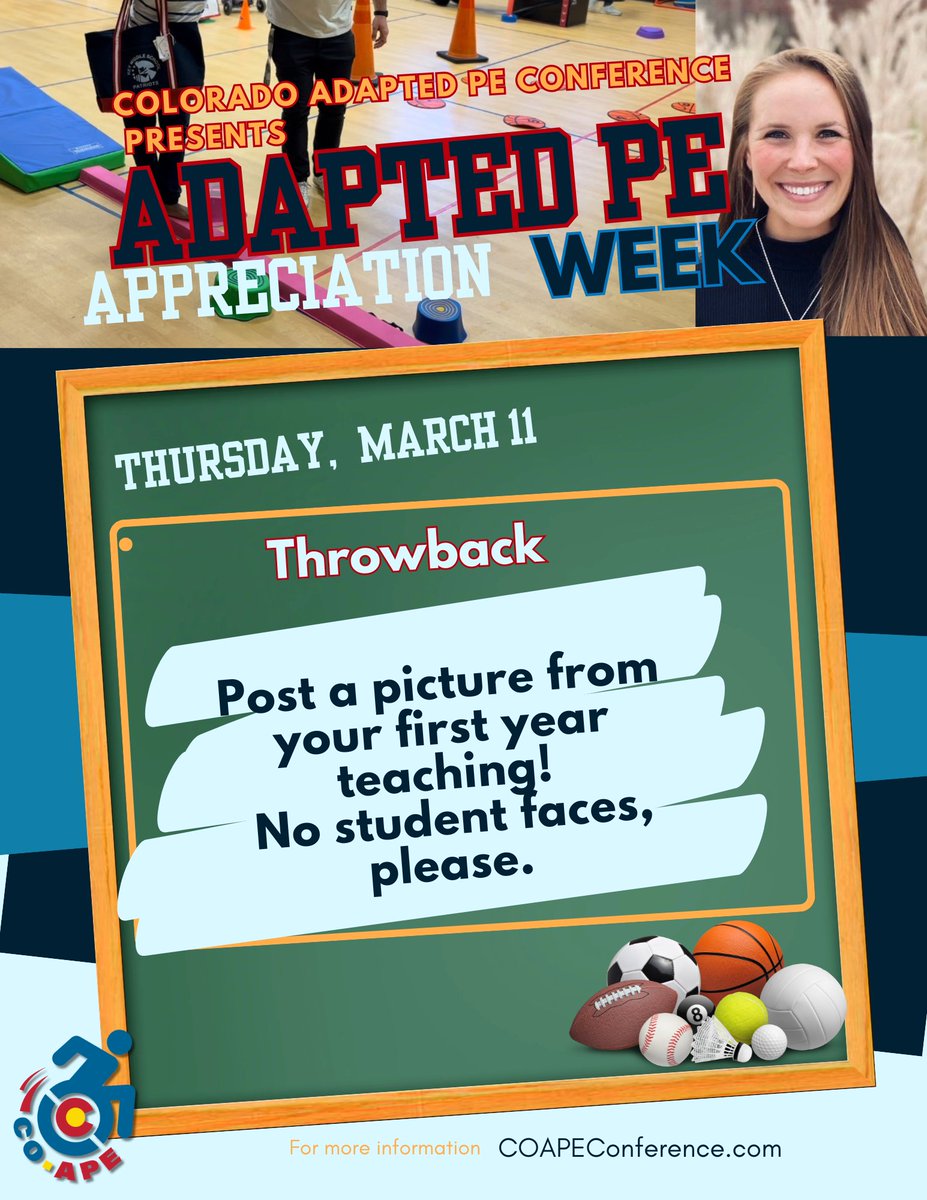 Musser_APE's tweet photo. Today we would love to see a picture of you from your first year teaching, please no student faces in the photo. Dig through your archives. Add in how many years you've been teaching! 

#AdaptedPE #physed #physicaleducation https://t.co/mBHLCpd92q
