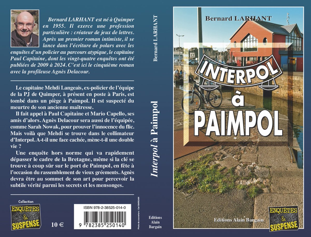 blarhant's tweet photo. Dernières nouvelles : sortie imminente d'Interpol à Paimpol, mon nouveau polar en Bretagne. Les trois premiers opus de la série Capitaine Paul Capitaine sont désormais disponible en audio. Que du bonheur !Amitiés à tous les fans et bonnes lectures... https://t.co/4HeugTXUy7