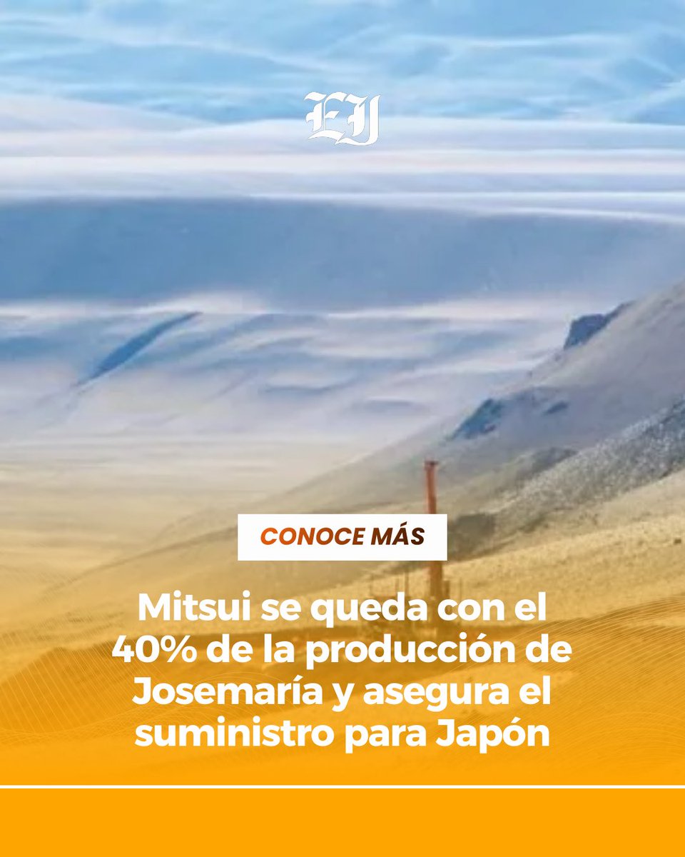 inversorener's tweet image. 🟠 Mitsui &amp;amp; Co. asegura cobre argentino para Japón

🔗 elinversorenergetico.com/mitsui-se-qued…

#Cobre #Josemaría #Mitsui #JOGMEC #SanJuan #Minería #MineralesCríticos #Inversiones #Japón #Argentina