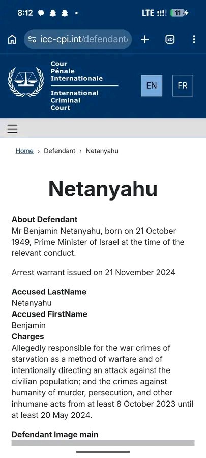 Adamumsulaiman2's tweet photo. Instead of arresting pro-Palestinian activists, DSS should prepare to arrest Benjamin Netanyahu and hand him over to the ICC since he is a wanted war criminal according to the international law. https://t.co/lznsJV8BIi