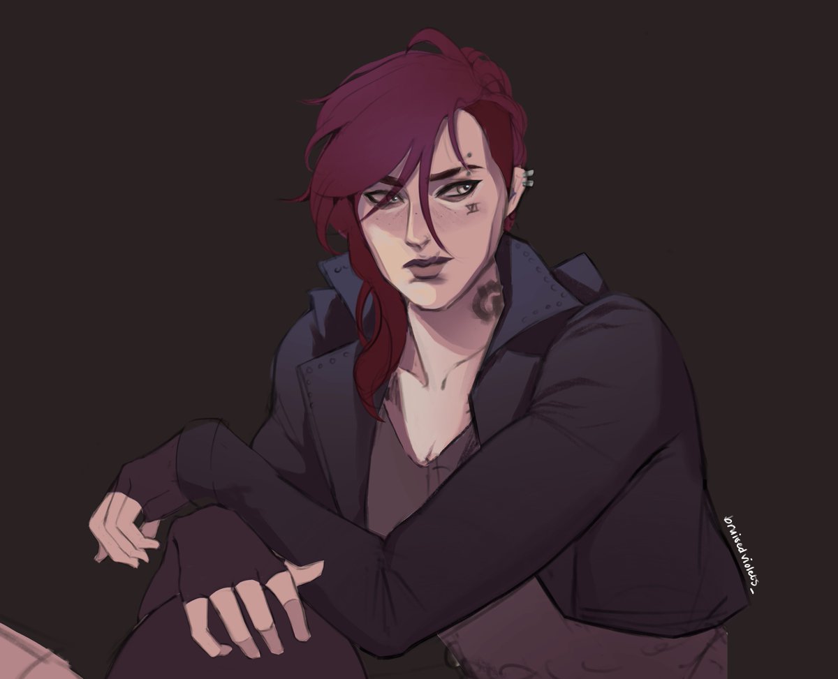 bruisedviolets_'s tweet image. dropping by to say i changed my @ from juloved_ to my current one, bruisedviolets_ ! and some more cait and vi wips i plan to finish soon #hello