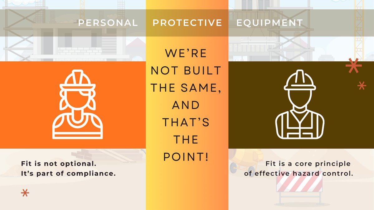 Properly fitting PPE is about safety. Ill-fitting gear can reduce protection, limit movement &amp; increase the risk of injury. PPE designed to fit both women and men helps ensure every worker can do the job safely &amp; effectively. 
🦺 Safety works best when it fits everyone! 🦺