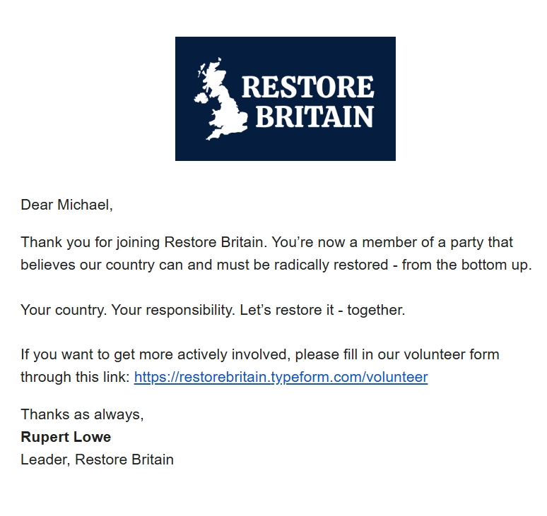 Restore Britain has over 100,000 members &amp; I want to follow them ALL.
Keep the momentum going! We've got a country to save. 
I will follow back every new follower with Restore Britain in their bio. Or whoever replies to this post.
If you already follow me, please repost. Thanks!