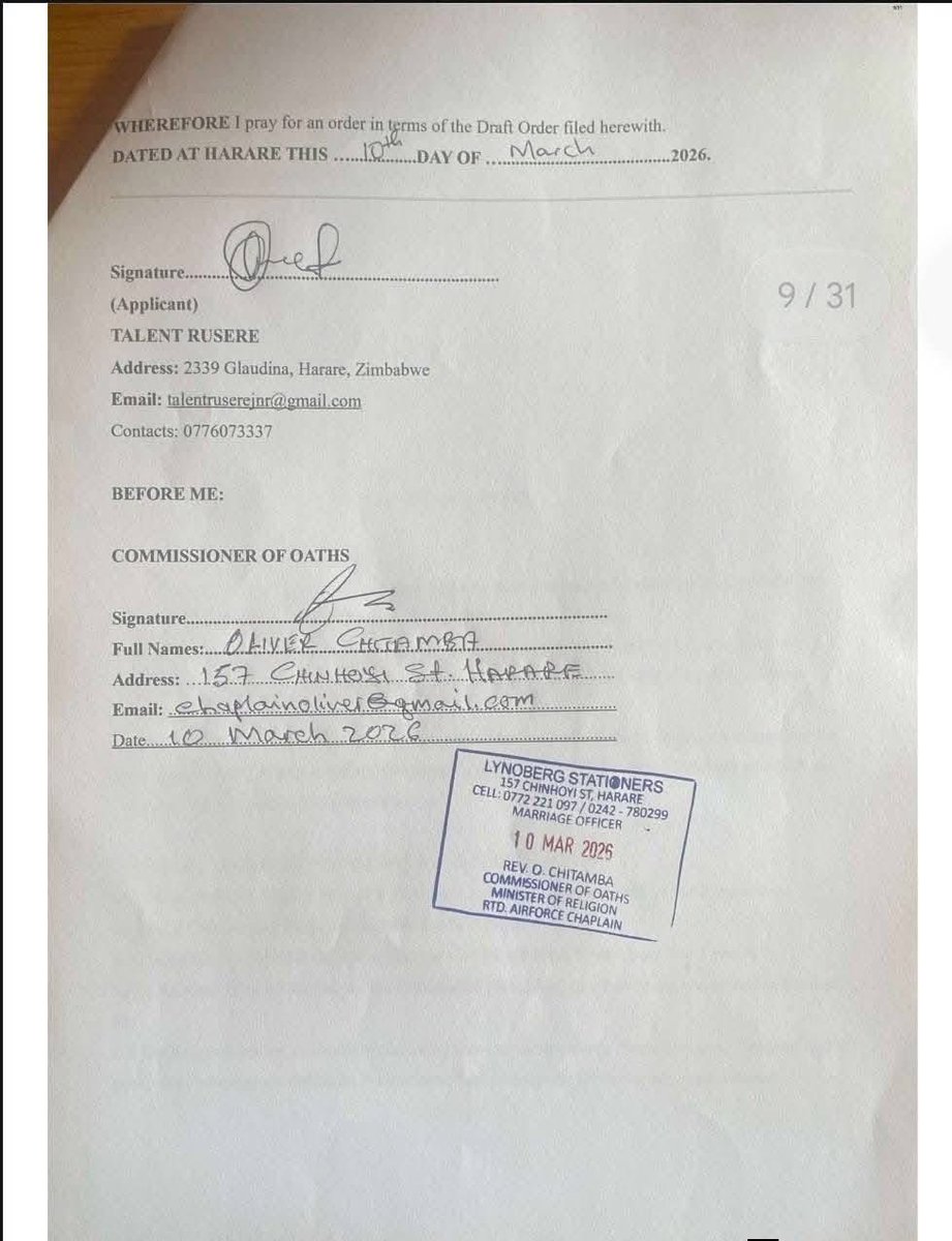 MakomboreroH's tweet photo. This is crazy but shows that ZanuPf is far from winning their 2030 agenda to extend the presidential term through constitutional Amendment Number 3.

Abusing the courts to stop the people from exercising their rights to expression is a new low for ZanuPf and it will not work.

This is a signal to amplify and intensify our #NoTo2030 resistance.