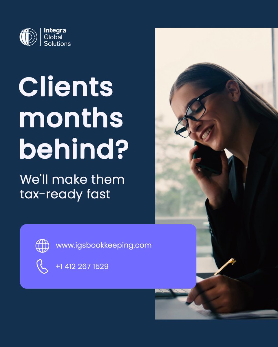 Backlogged books shouldn't delay tax season. 📚⏳

Our catch-up specialists handle years of neglect with complete clean-up.

Learn more: igsbookkeeping.com/addon-services…

#CatchUpBookkeeping #BookkeepingCleanup #TaxSeasonReady