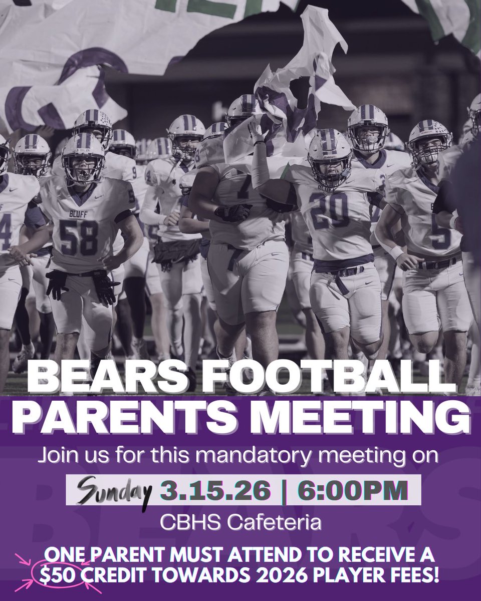 CHEROKEE BLUFF FOOTBALL tweet media