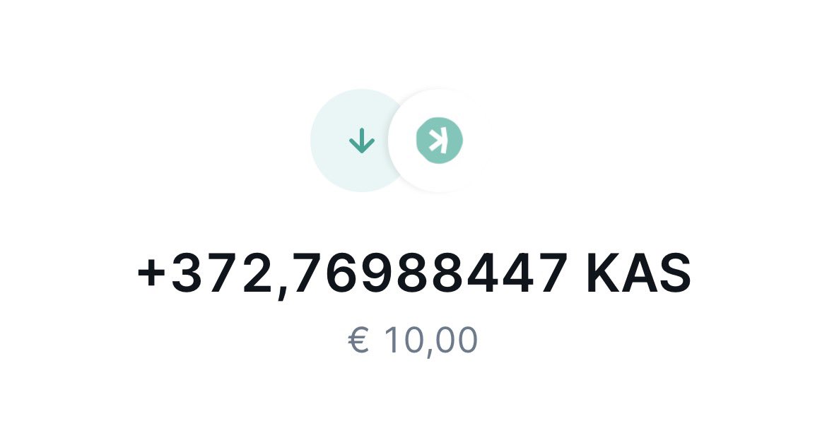 💚 Day 7 of buying $KAS daily💚

Bought : $10 of $KAS

Total stack : 2,640 $KAS