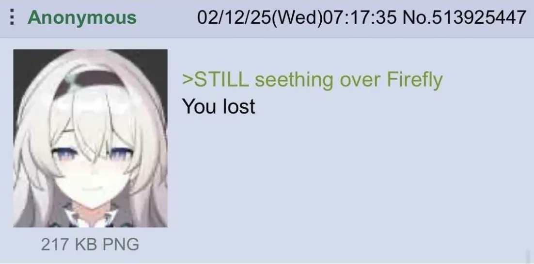 OriginAha's tweet photo. About certain people not liking the Firefly buff: https://t.co/Z8pilued88