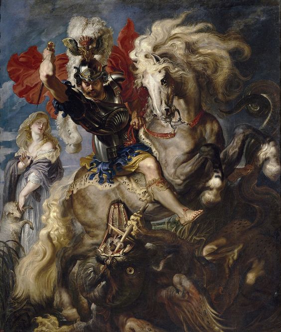 St George's confrontation with the dragon is not just some fanciful heroic legend made up by dark age fools. It is a true story which proves truer and truer as time goes on.

1) Monster does what monsters do.
2) Cowards tremble before it. 
3) Children are given over to it. 
4)