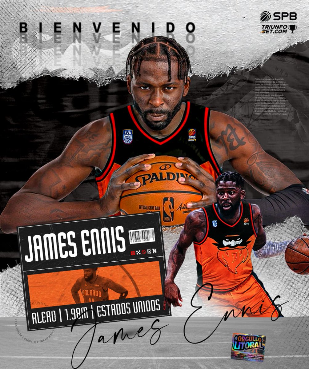 pirataslaguaira's tweet photo. ¡Seguimos en modo NBA! 🔥🏴‍☠️

Oficialmente damos la bienvenida a James Ennis III, un jugador que sabe lo que es competir al más alto nivel global.

✅ +400 partidos en la NBA.
✅ Experiencia en Playoffs.
✅ Un "3-and-D" puro para reforzar nuestra ofensiva y defensiva. https://t.co/CVkwngnOnH