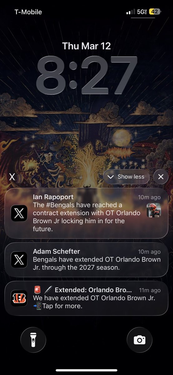 TannerTimler's tweet photo. @RapSheet How am I getting notifications from the bengals app before the “insiders” put anything out. https://t.co/2UGXmV7baO
