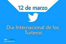 DATO DEL DÍA
Hoy se celebra el Día Internacional de los Tuiteros
Cientos de usuarios de Twitter, principalmente de países de América Latina, celebran el “Día Internacional de los Tuiteros”, a iniciativa de los propios usuarios de esta red social