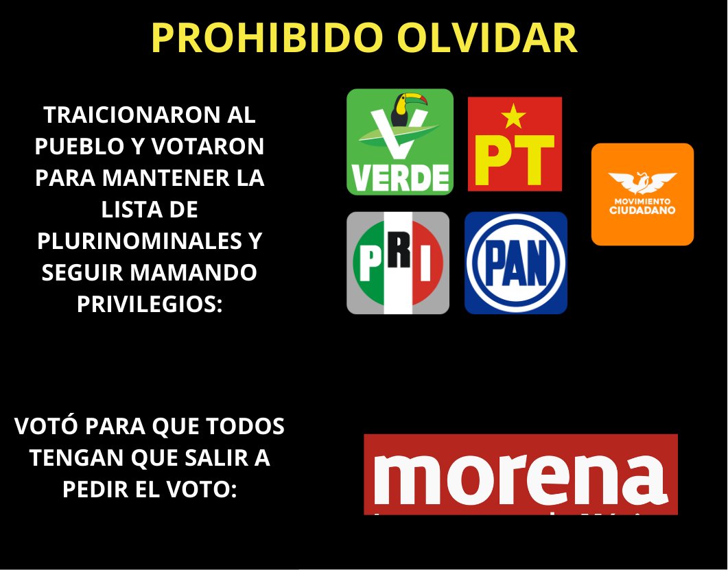 🔴​🔴Nos vemos en las urnas. 💁‍♂️💁
#ReformaElectoral  #PT #Verde