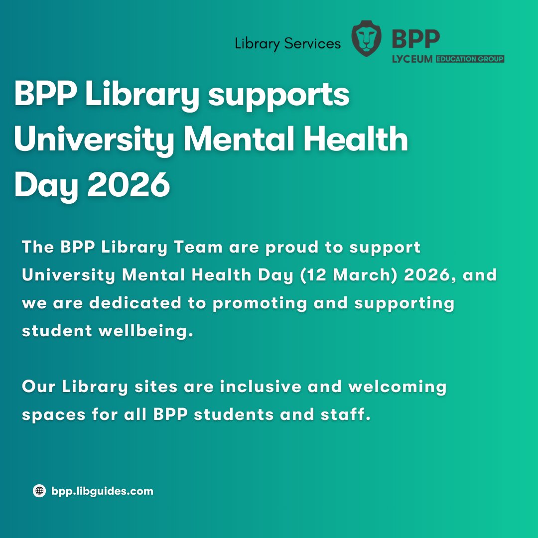 BPP University Library Services tweet media