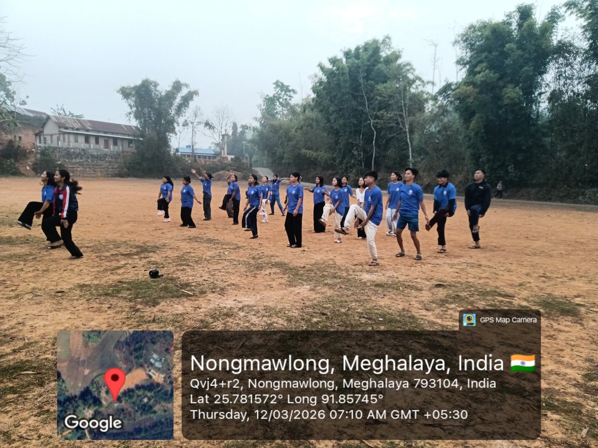 NssBalawan's tweet photo. Special Camping 2026 at Nongdewsaw Village
Zumba Session
@CellNehu @nss_rdguwahati @_NSSIndia @YASMinistry https://t.co/zel5rVFjyS