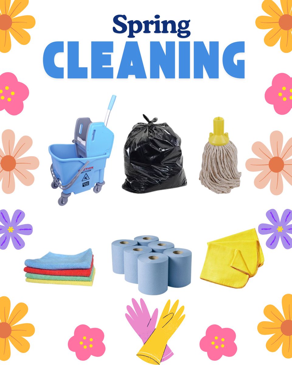 🌼 Spring cleaning starts with First Stop.

From dusters and buckets to centrefeed and sacks – we’ve got everything covered.

📞 01202 827666
📧 charlotte@firststopsupplies.co.uk
✨ Samples available

#firststopsupplies #cleaningsupplies #springclean #everythingcovered
