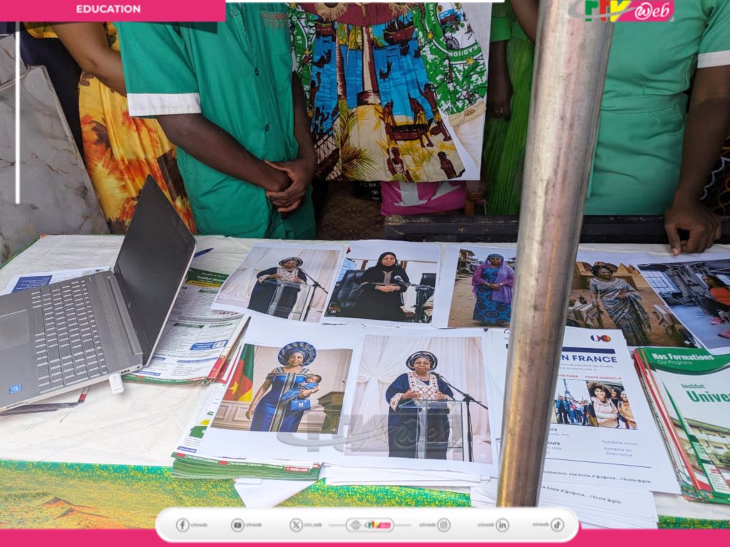 CRTV_web's tweet photo. The activity includes exhibitions showcasing the technical know-how and skills of the students. This is happening in the presence of hundreds of students, #MINESeC staff and actors in the technical education sector https://t.co/GlwPXAA1XQ