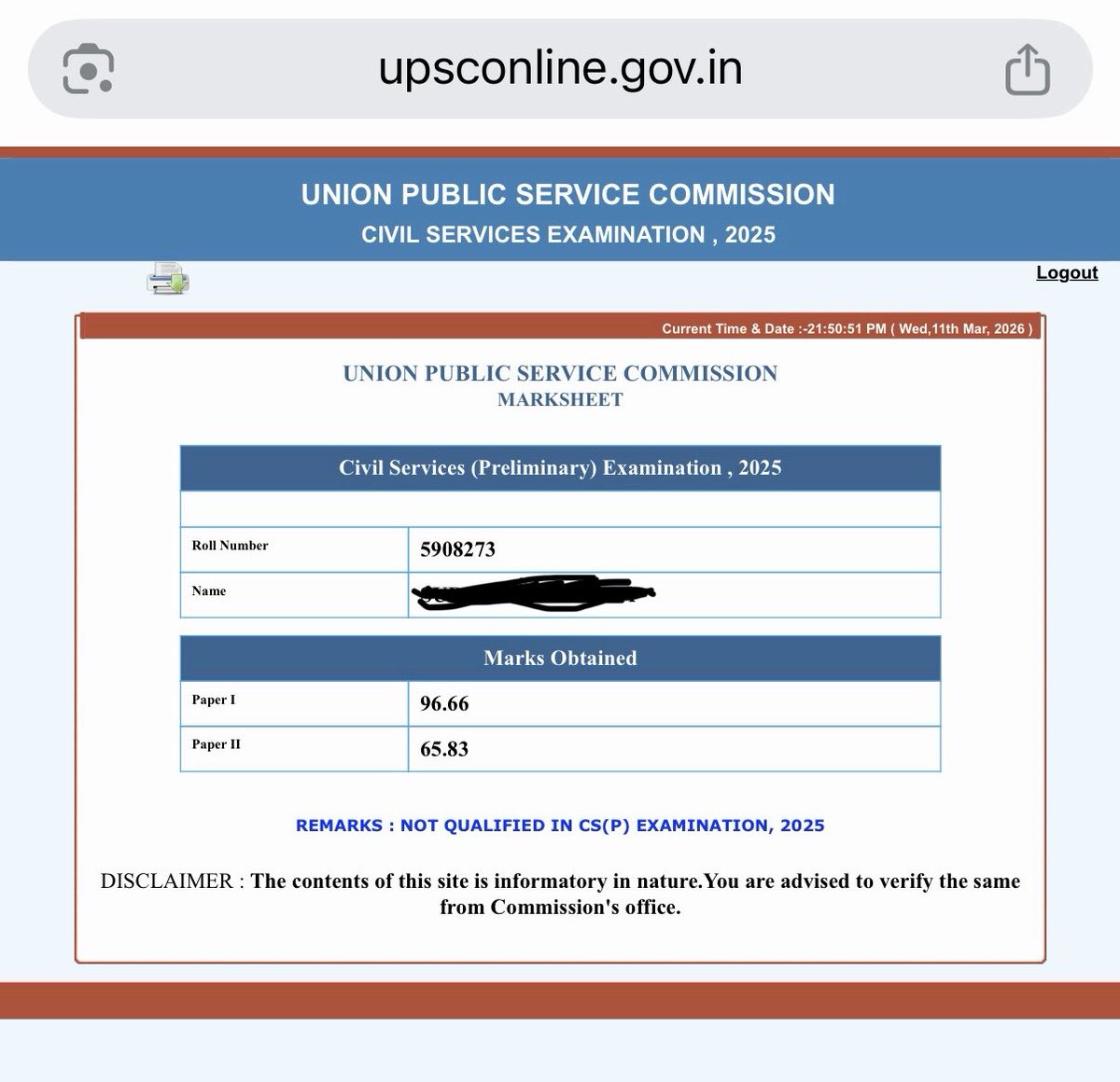 Heartbreaking again 

#UPSC