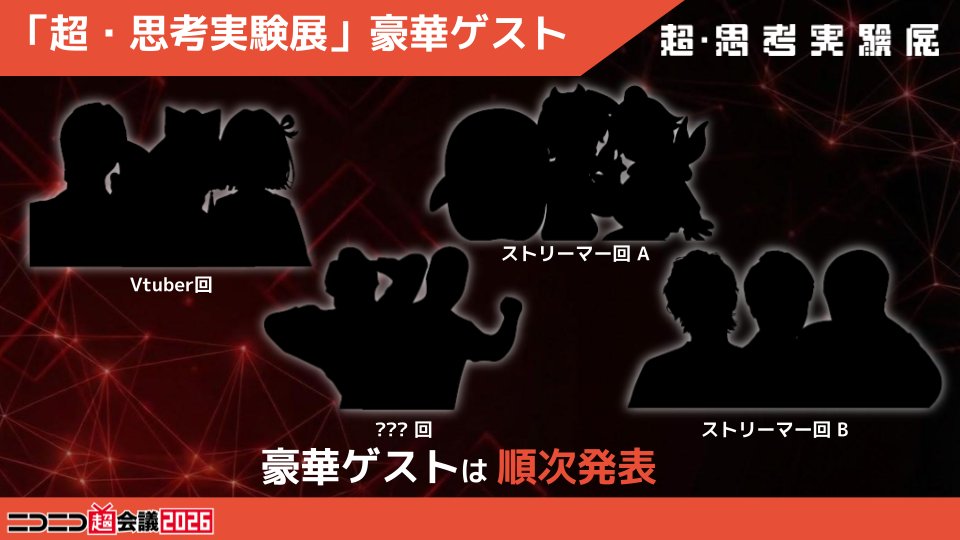 ニコニコ超会議2026@4/25(土)・26(日)幕張メッセで開催決定‼ tweet media