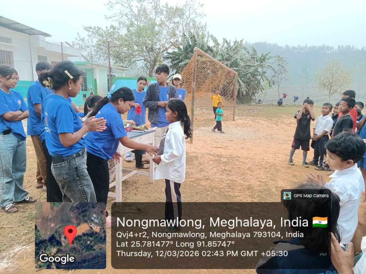 NssBalawan's tweet photo. Special Camping 2026 at Nongdewsaw Village
Program on Children and Education
#Games and Sports
#Physical Fitness
@CellNehu @nss_rdguwahati @_NSSIndia @YASMinistry https://t.co/HaVvHg9ljN