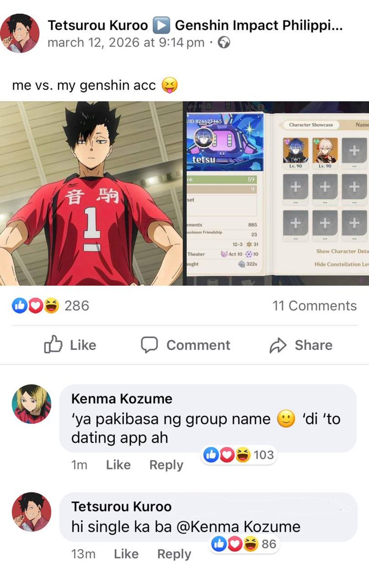 misapist0ls's tweet photo. #kuroken genshin impact players https://t.co/LlW2u665nm