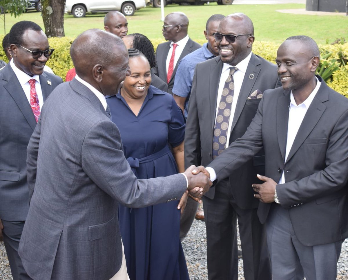 NPSC_CEO's tweet photo. Honoured to have been part of the team that received The President H.E Dr. William Ruto today as he commenced his tour to Nandi County. https://t.co/LjJq92hE8Q